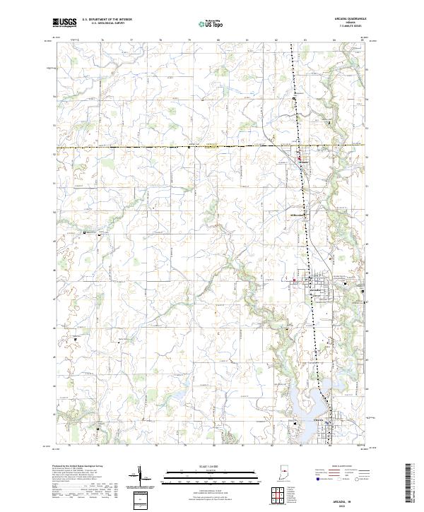 Arcadia topographic map thumbnail