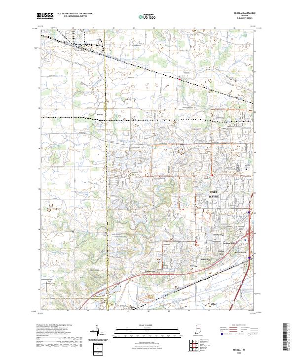 Arcola topographic map thumbnail