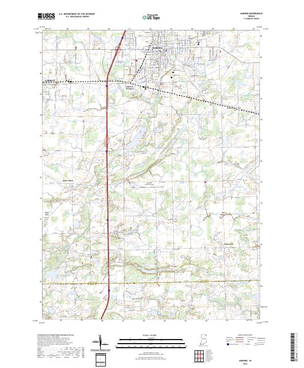 Auburn topographic map thumbnail