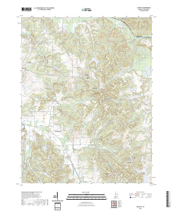 Augusta topographic map thumbnail