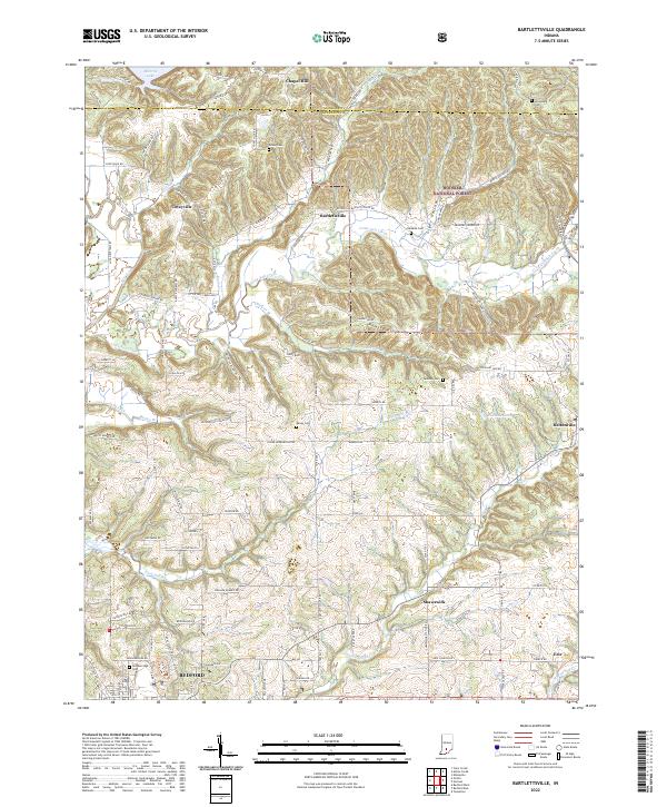 Bartlettsville topographic map thumbnail