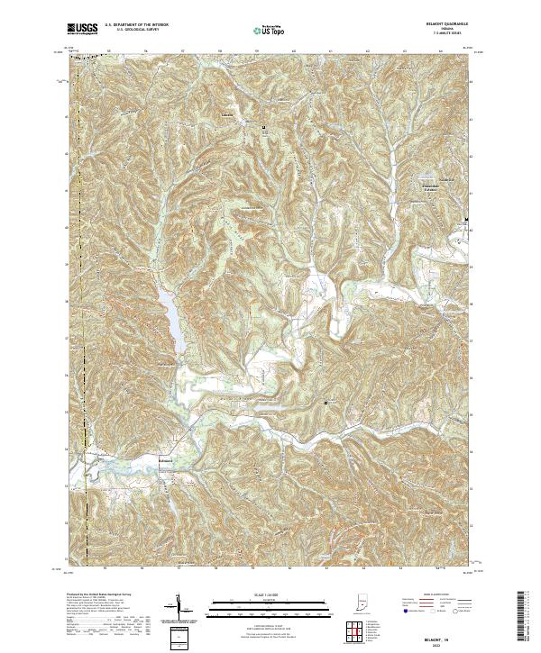 Belmont topographic map thumbnail