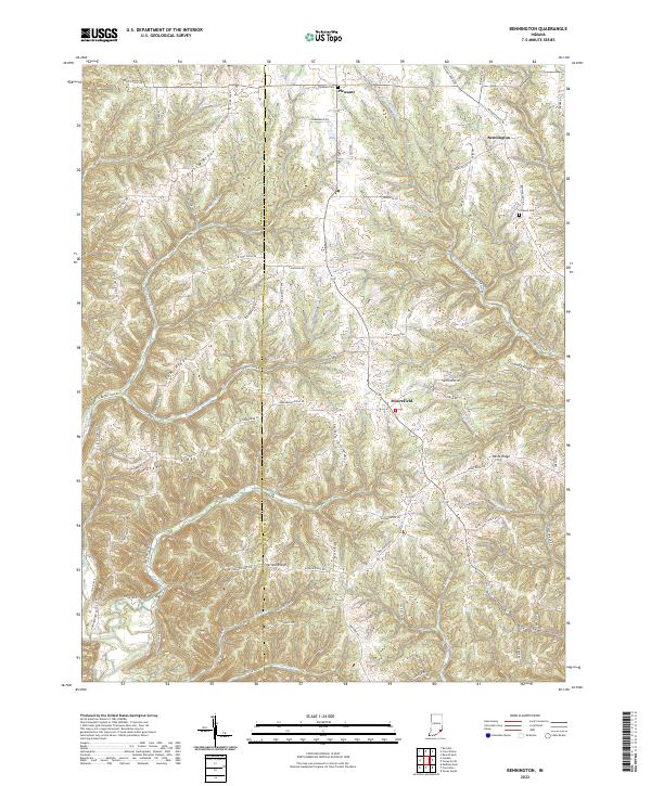 Bennington topographic map thumbnail