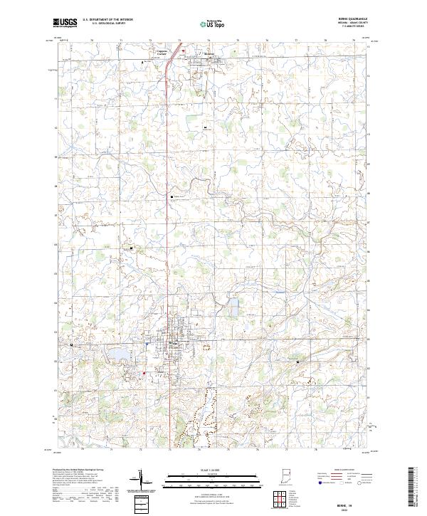 Berne topographic map thumbnail