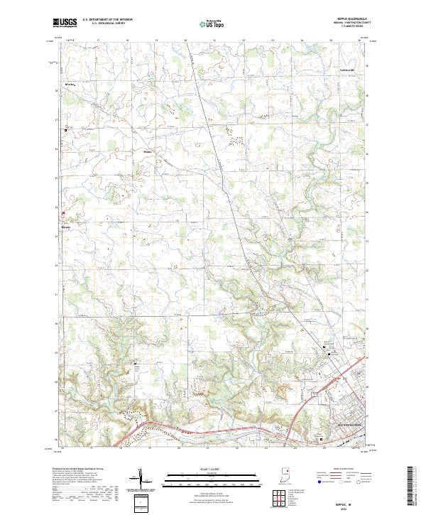 Bippus topographic map thumbnail