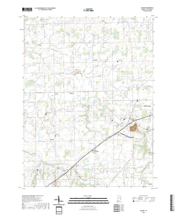 Blaine topographic map thumbnail
