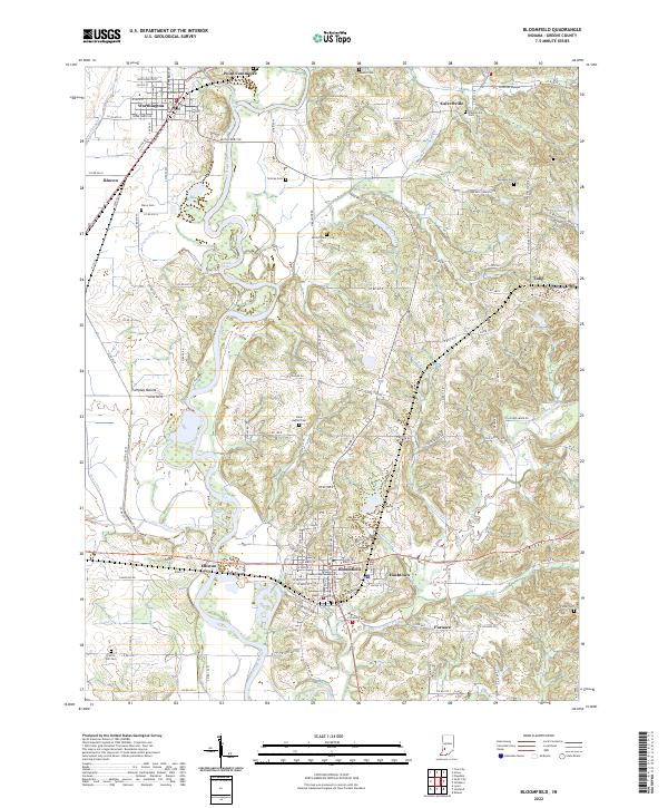 Bloomfield topographic map thumbnail