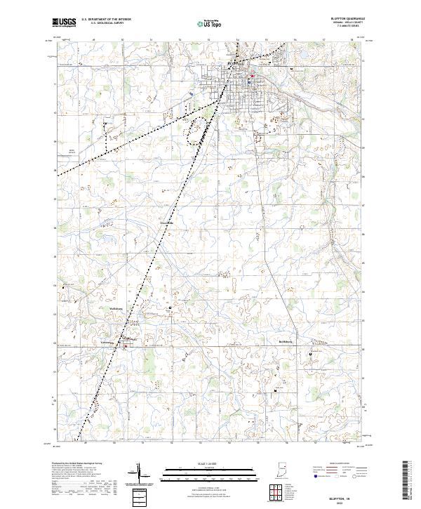 Bluffton topographic map thumbnail