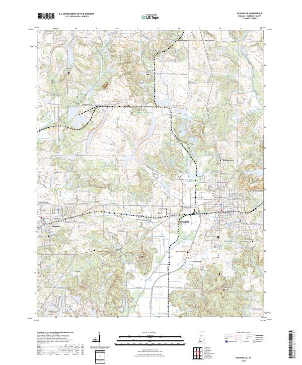Boonville topographic map thumbnail