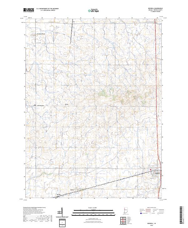 Boswell topographic map thumbnail