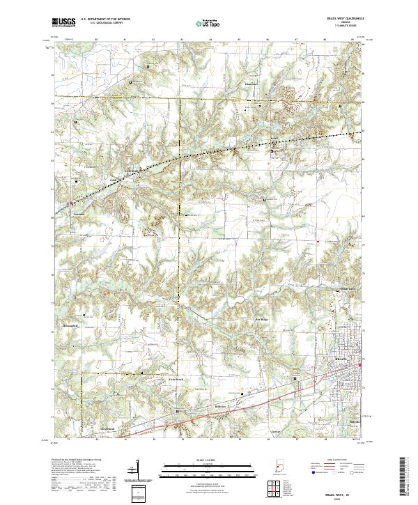 Brazil West topographic map thumbnail