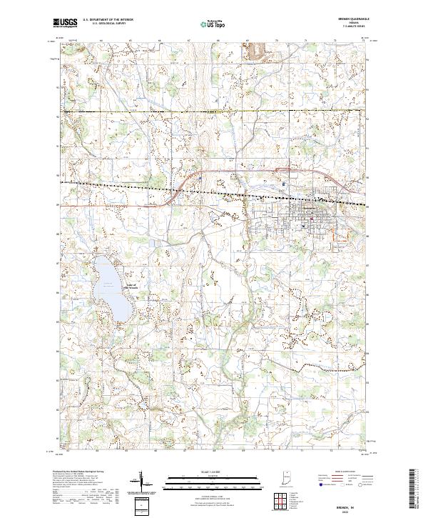 Bremen topographic map thumbnail