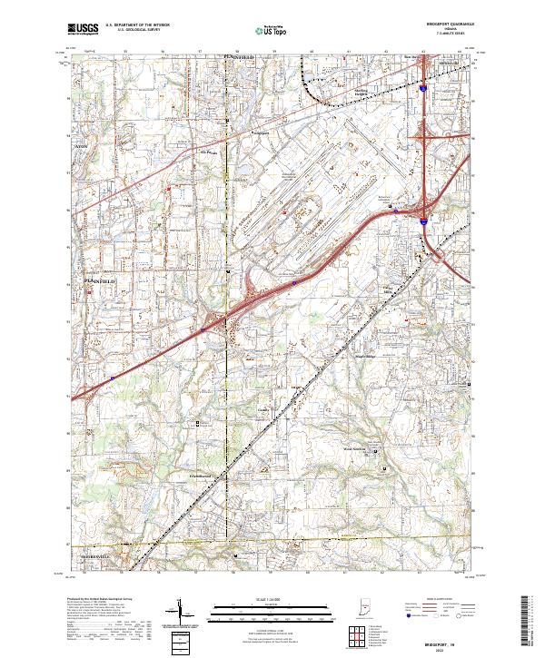 Bridgeport topographic map thumbnail