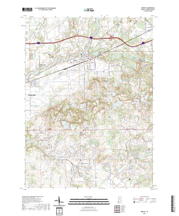 Bristol topographic map thumbnail