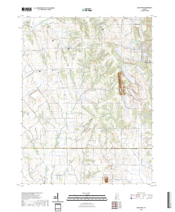 Bucktown topographic map thumbnail