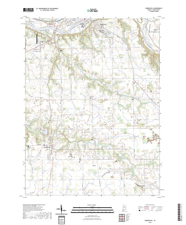 Bunker Hill topographic map thumbnail