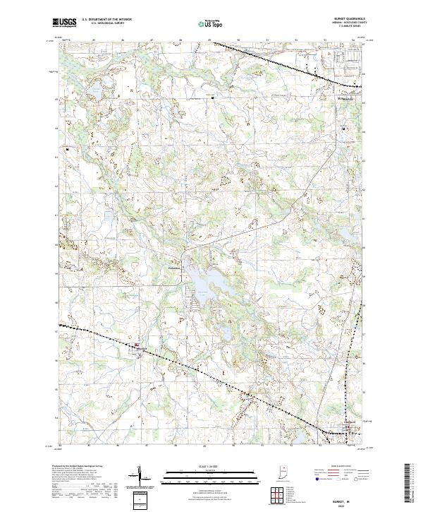 Burket topographic map thumbnail