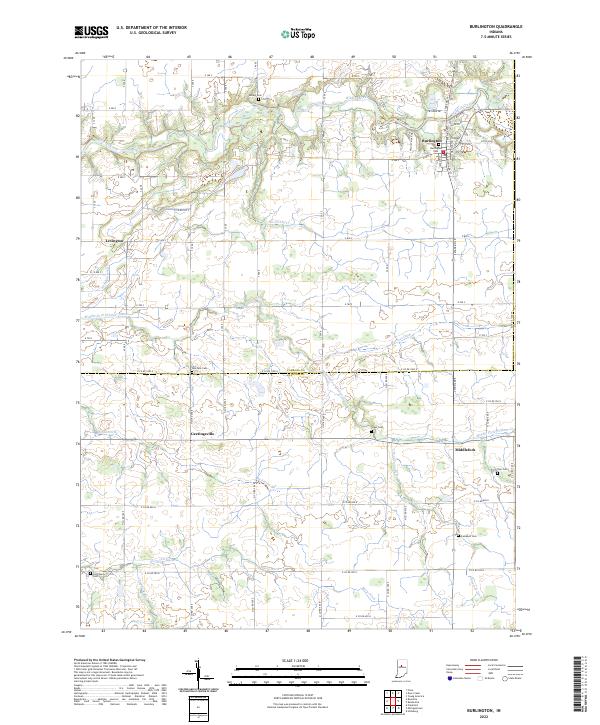 Burlington topographic map thumbnail