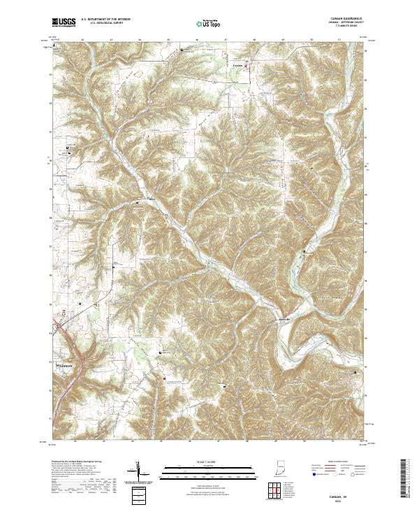 Canaan topographic map thumbnail