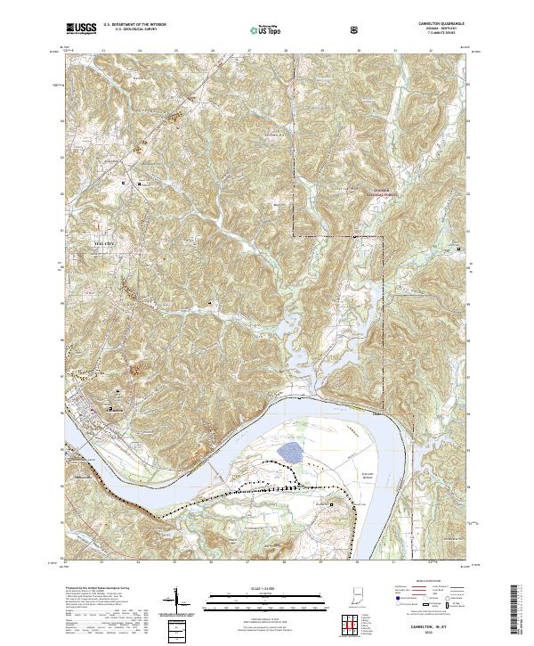 Cannelton topographic map thumbnail