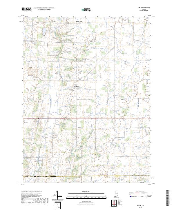 Carlos topographic map thumbnail