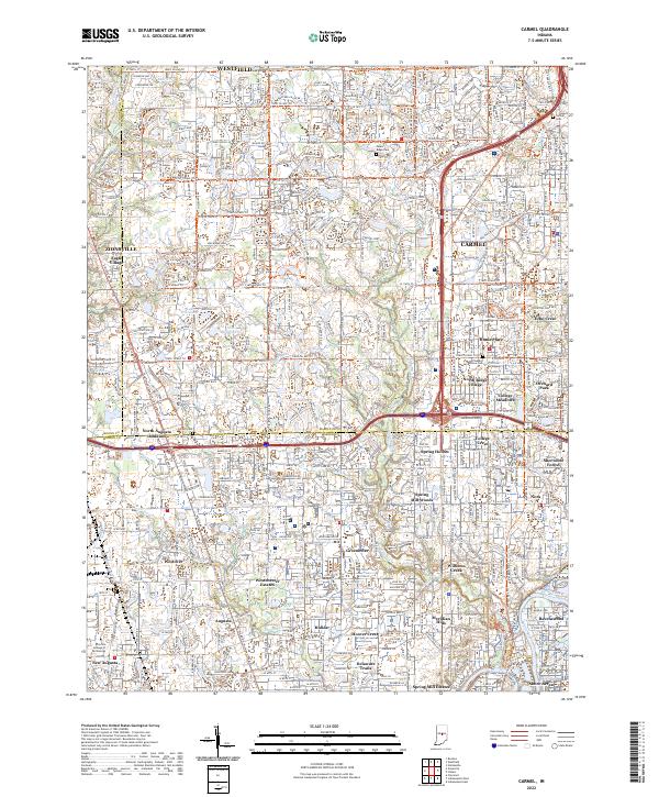 Carmel topographic map thumbnail