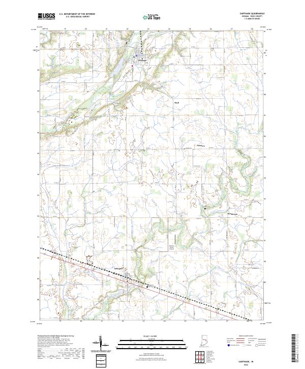 Carthage topographic map thumbnail