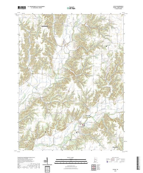 Catlin topographic map thumbnail