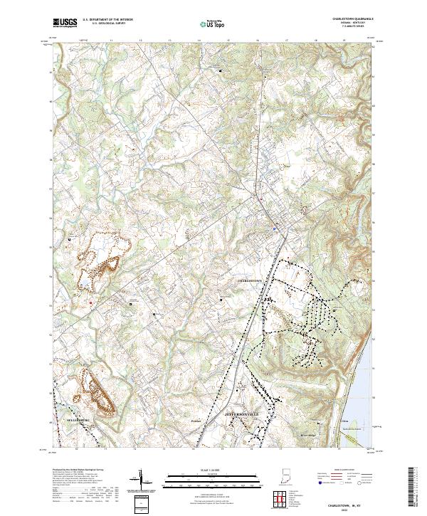 Charlestown topographic map thumbnail