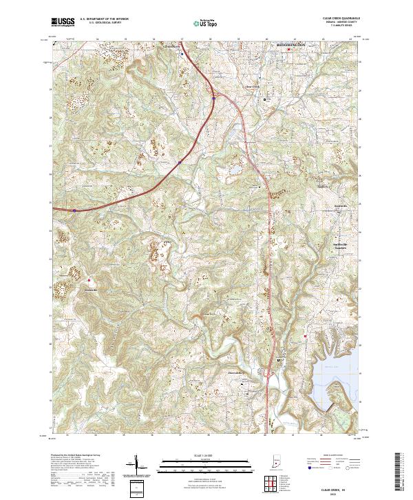 Clear Creek topographic map thumbnail