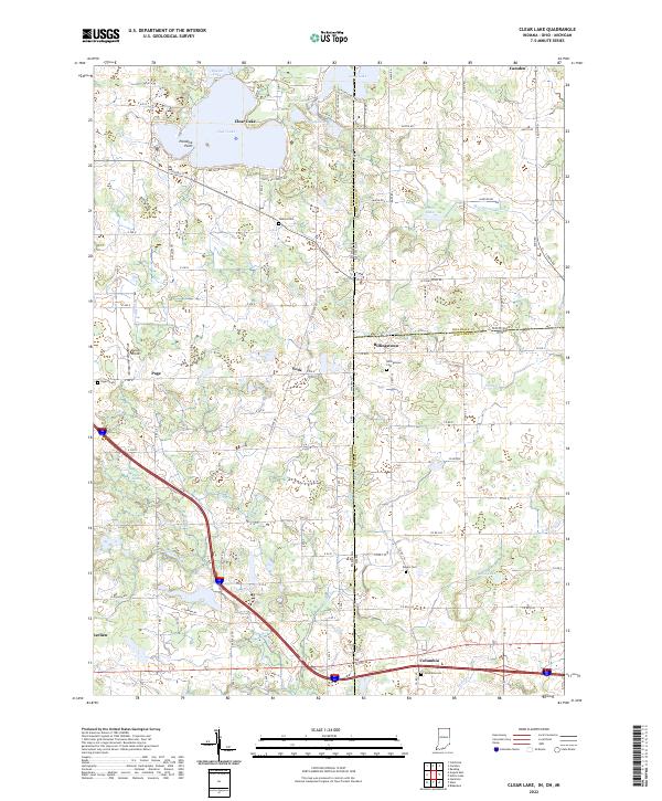 Clear Lake topographic map thumbnail