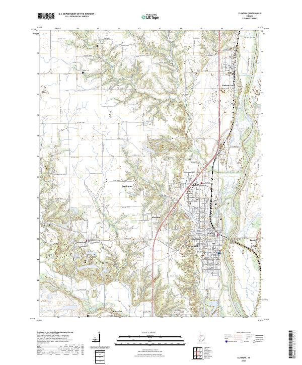 Clinton topographic map thumbnail