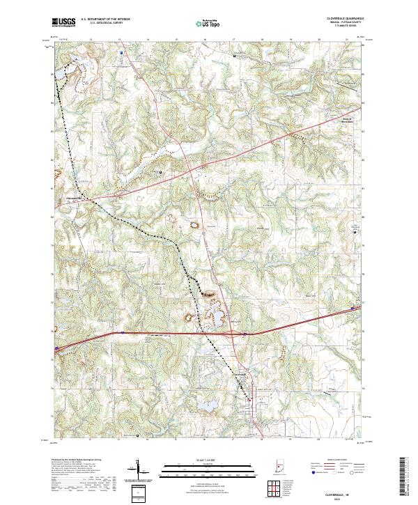 Cloverdale topographic map thumbnail