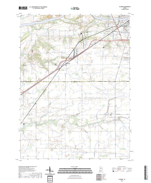 Clymers topographic map thumbnail