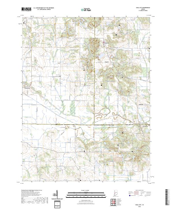 Coal City topographic map thumbnail