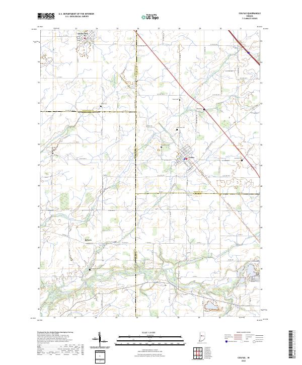 Colfax topographic map thumbnail