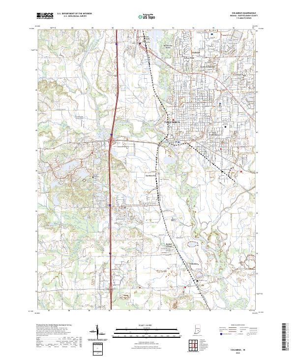 Columbus topographic map thumbnail