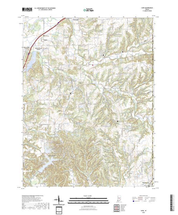 Cope topographic map thumbnail