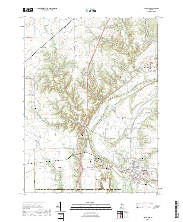 Covington topographic map thumbnail