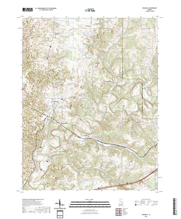 Crandall topographic map thumbnail