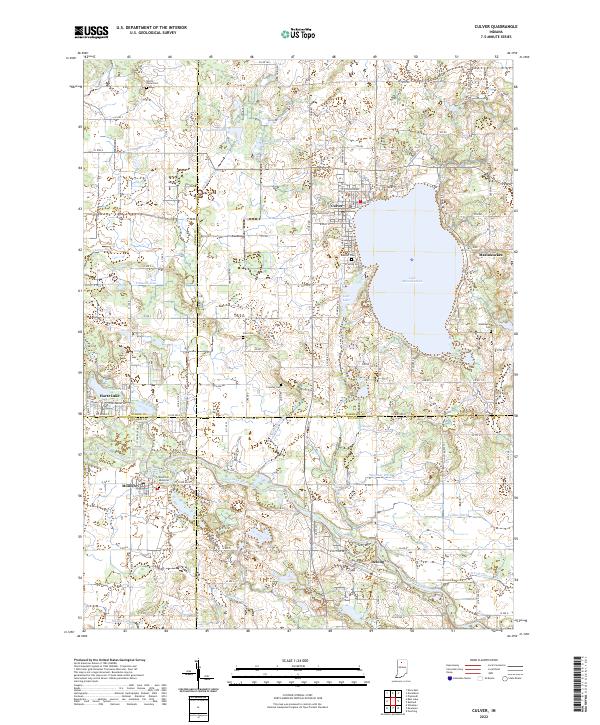 Culver topographic map thumbnail