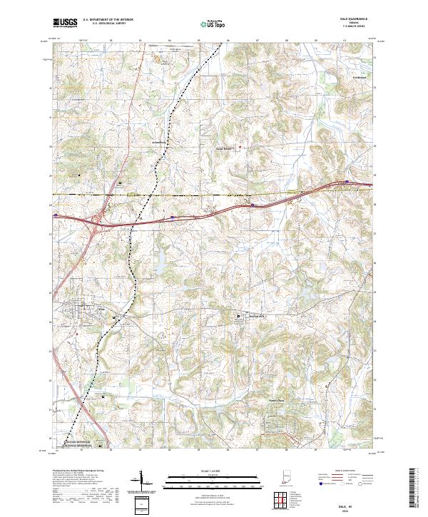 Dale topographic map thumbnail