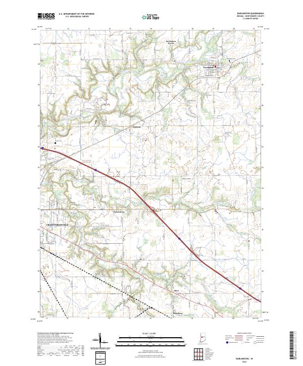 Darlington topographic map thumbnail
