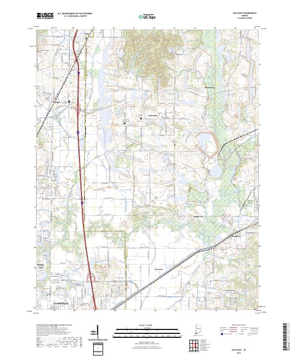 Daylight topographic map thumbnail