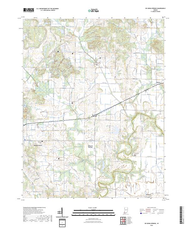 De Gonia Springs topographic map thumbnail