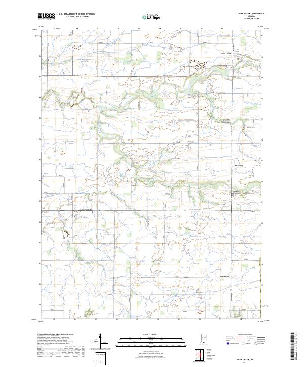 Deer Creek topographic map thumbnail