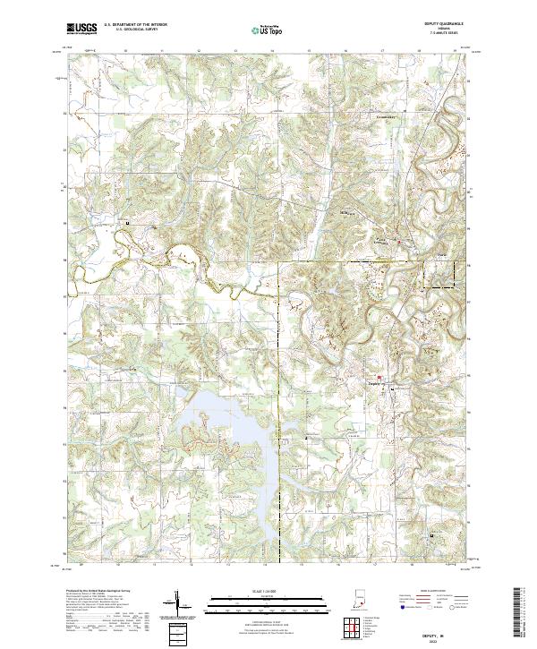 Deputy topographic map thumbnail