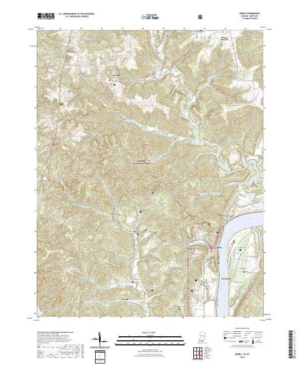 Derby topographic map thumbnail