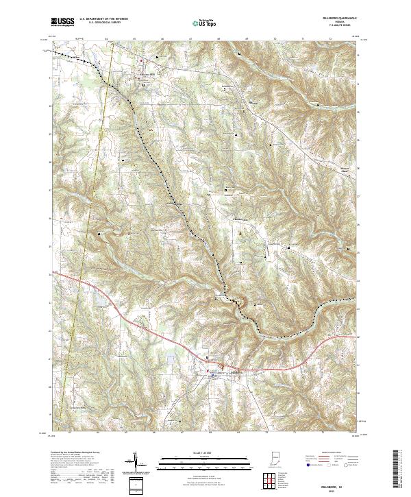Dillsboro topographic map thumbnail
