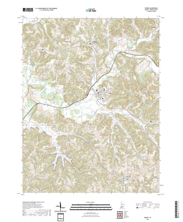 Dubois topographic map thumbnail
